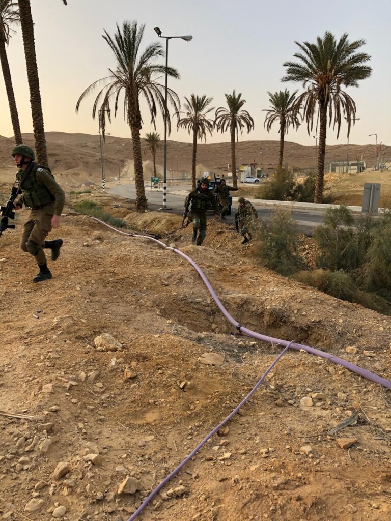 Shachar drill soldiers
