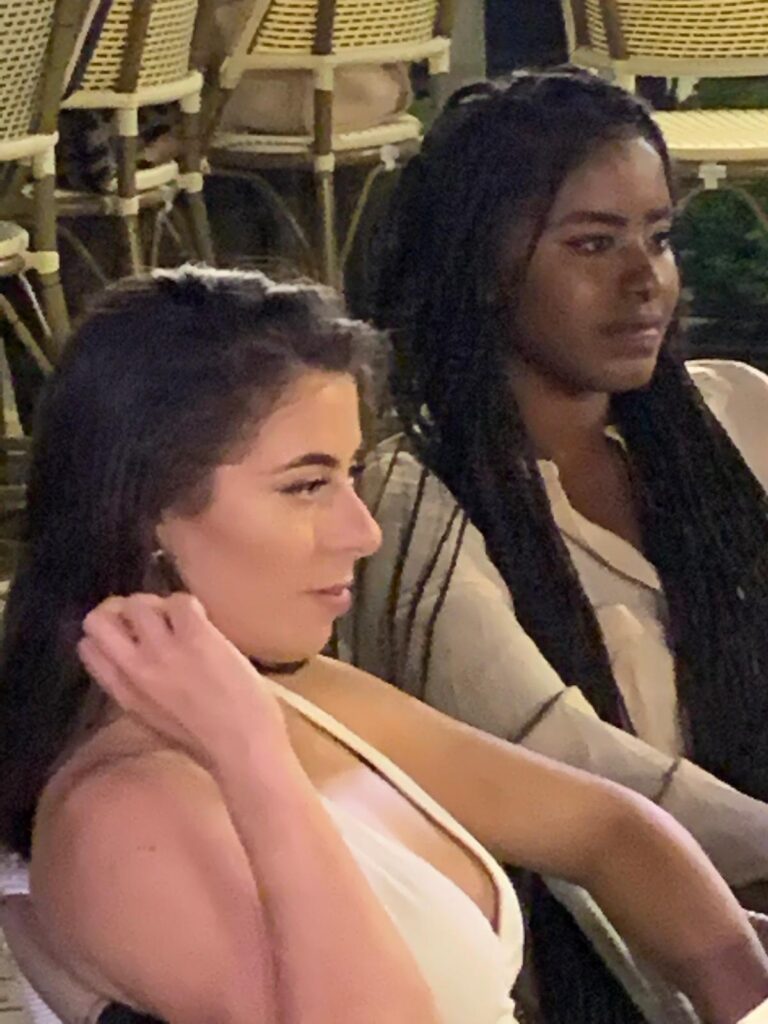 Vee and Leah dinner